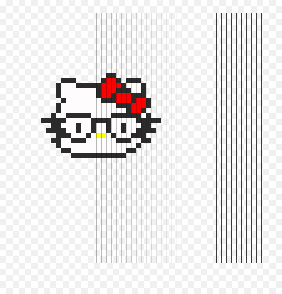 Nerdy Hello Kitty Fuse Bead Perler Bead Pattern Bead - Dancing Pixel Png Gif Emoji,Nerdy Emojis