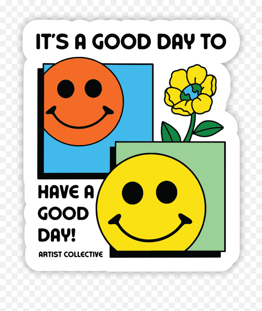 Have A Good Day Sticker Emoji,Emoticon Affirming