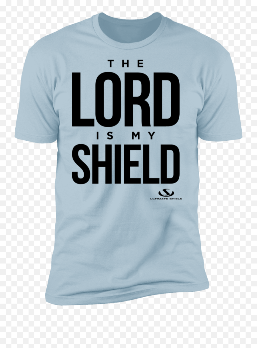 The Lord Is My Shield Premium Short Sleeve T - Shirt White Emoji,Shield Emojio