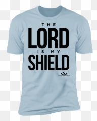 The Lord Is My Shield Premium Short Sleeve T - Shirt White Emoji,Shield Emojio