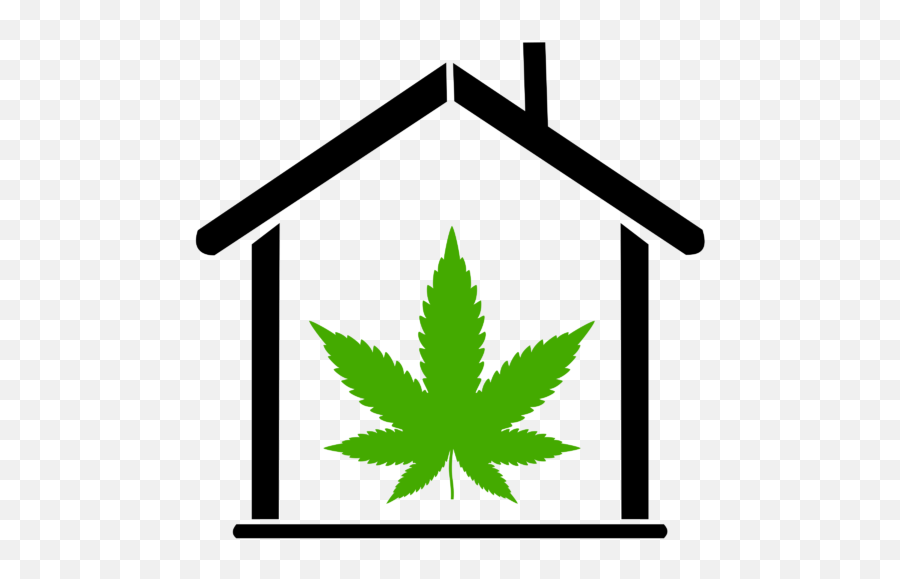 Marijuana Leaf Silhouette - Openclipart Marijuana Leaf Decal Emoji,Pot Leaf Emoticon