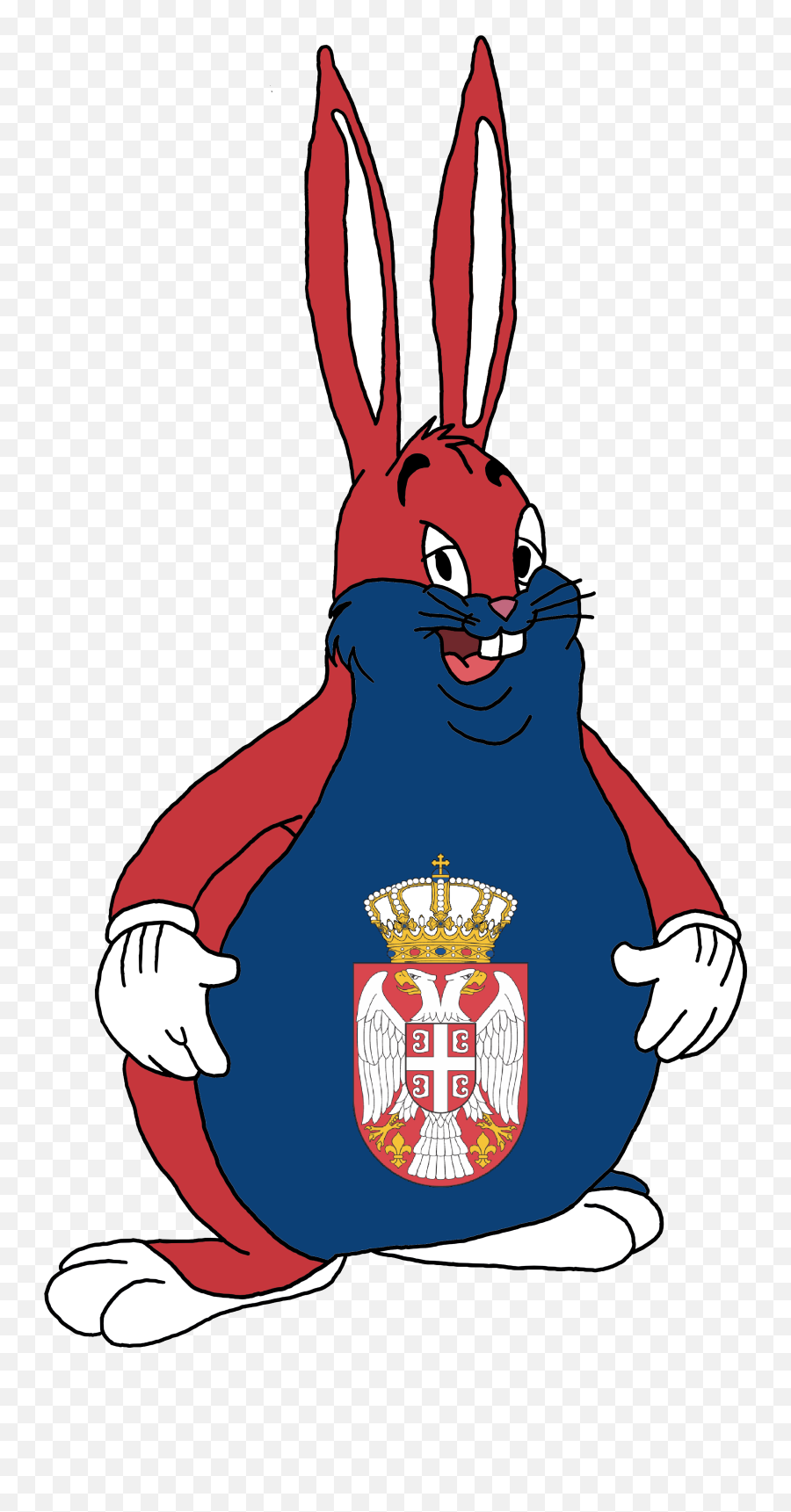 Winter Came Early Here - Serbian Chungus Emoji,Big Chungus Emoji