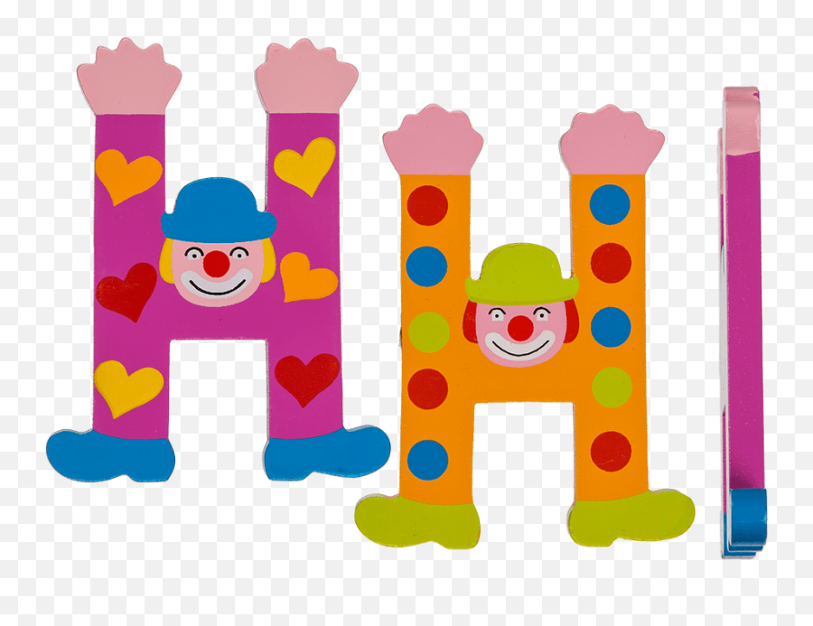 Tatiri Crazy Clown Letter H - Dot Emoji,Letter H Emoji