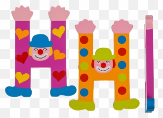 Tatiri Crazy Clown Letter H - Dot Emoji,Letter H Emoji