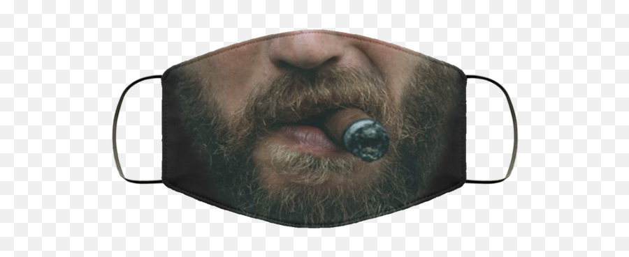 Beard And Cigar Face Mask Face Mask Face Fashion Face Mask - Assassins Creed Valhalla Face Mask Emoji,Ew Face Emoji