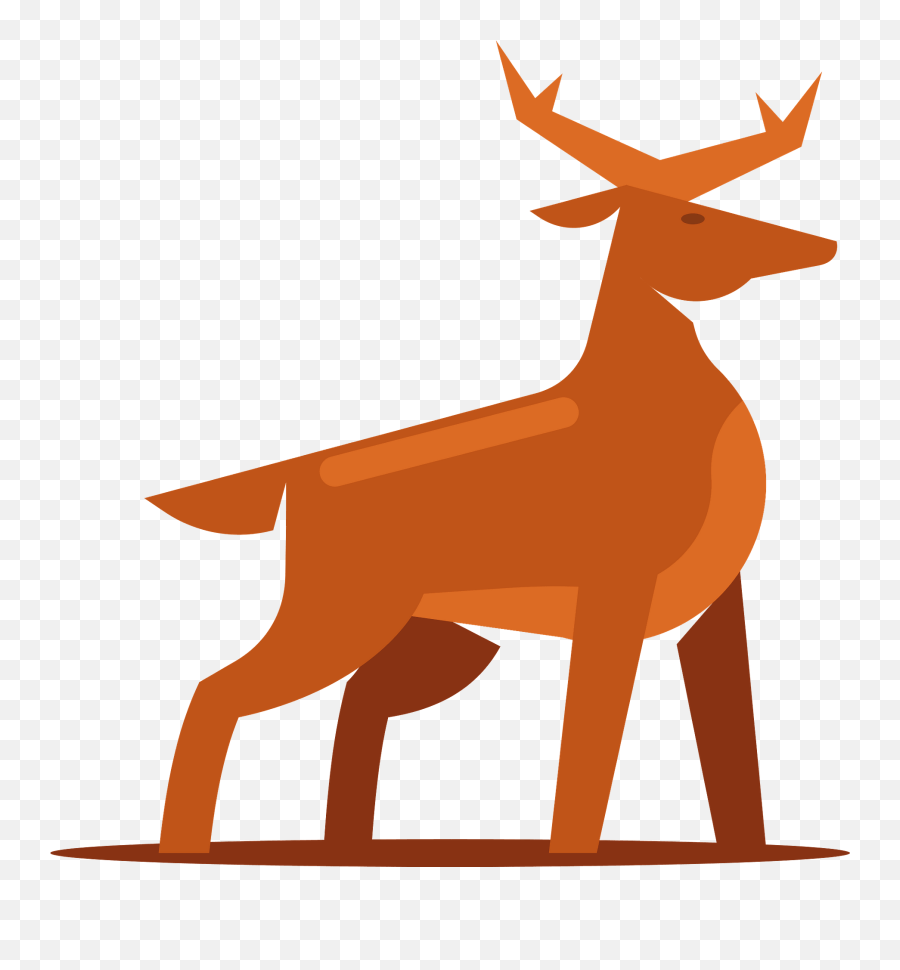 Deer Clipart Free Download Transparent Png Creazilla - Animal Figure Emoji,Whitetail Deer Emoji