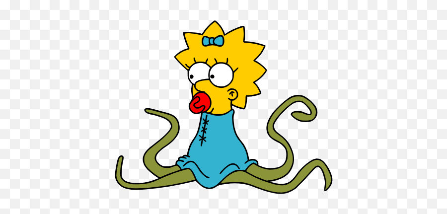 Maggie Simpson - Draw Alien Maggie Simpson Emoji,Hubba Hubba Emoji