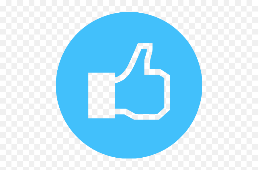 Caribbean Blue Facebook Like 4 Icon - Like Icon Gif Transparent Emoji,Like Emoticon Fb