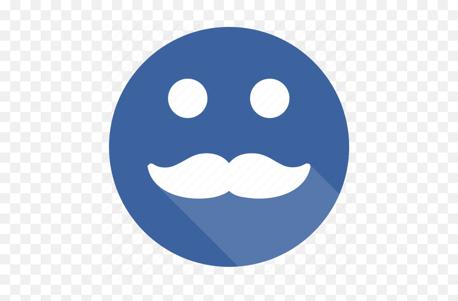 Guy Men Moustache Smile Icon - Happy Emoji,Are There Any Chines Emoticons