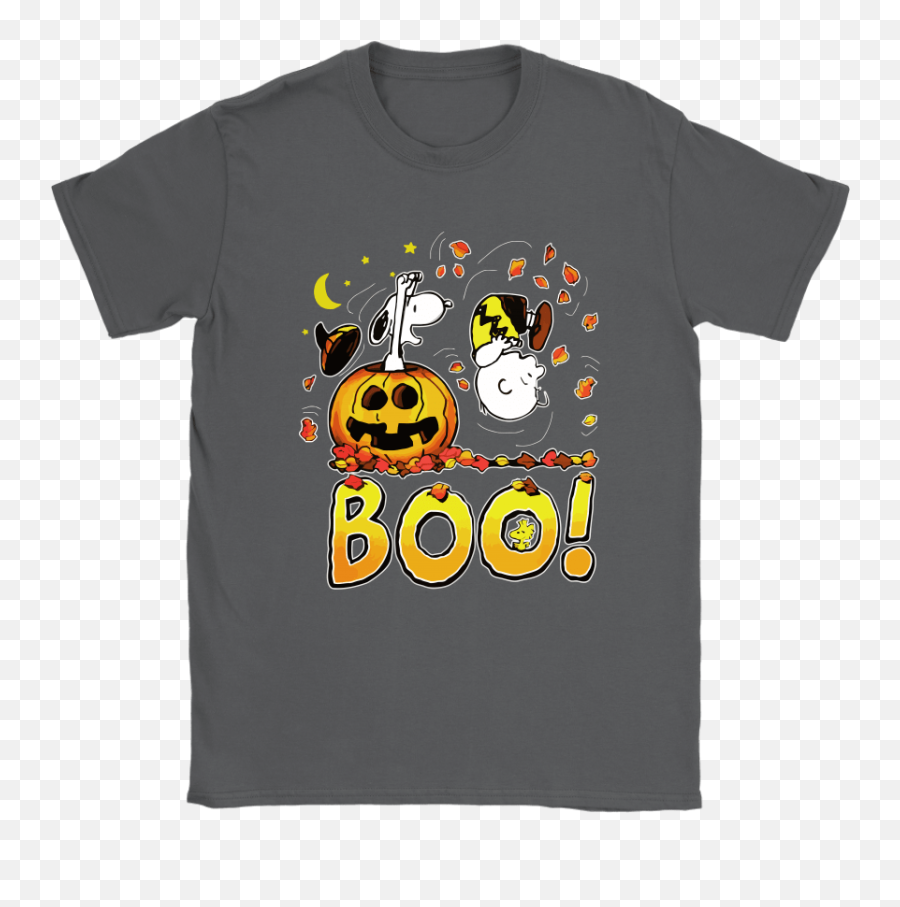 Boo Happy Halloween Charlie Brown - Cowboy Nation Shirt Emoji,Upside Down Emoticon Roses Mean