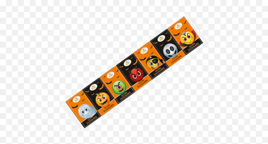 7 - Horizontal Emoji,Halloween Emoticons