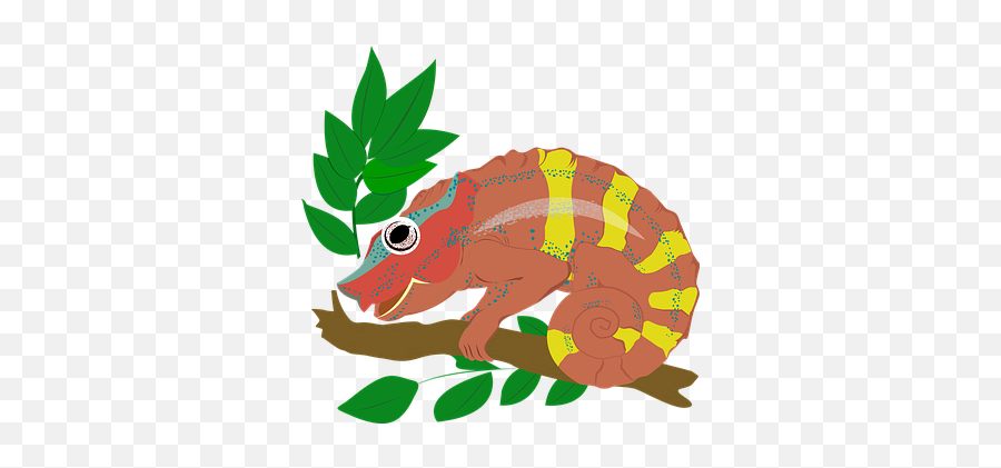 Free Chameleon Lizard Illustrations - Animal Figure Emoji,Colors Emotions Chameleon Character