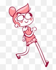 Cartoon Walking Girl Picture Png - Animation Clipart Full Cartoon Girl Is Walking Emoji,Girl Emotion Clipart