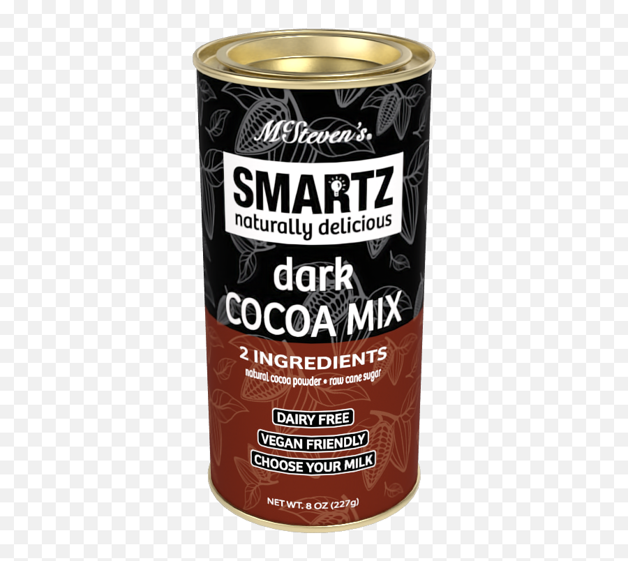 Smartz All - Natural Cocoa Dark Chocolate 8oz Round Tin Cylinder Emoji,Elf Dark Emoji
