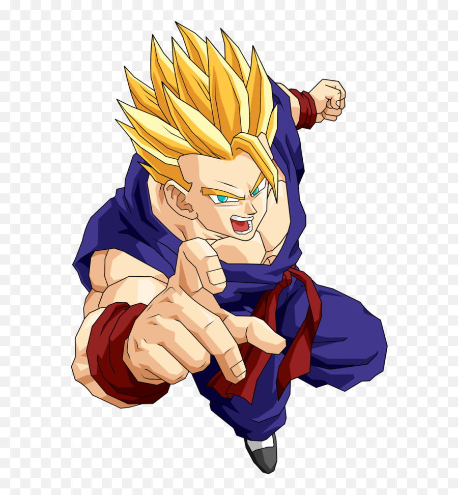 Adult Gohan Super Saiyan 2 - Adult Gohan Ssj2 Png Emoji,Super Saiyan 2 Vegeta & Bulma- Outburst Of Emotion