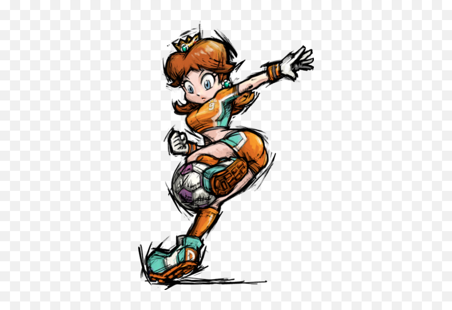 Tomboy Princess - Mario Strikers Daisy Art Emoji,Tv Tropes A Flurry Of Emotions