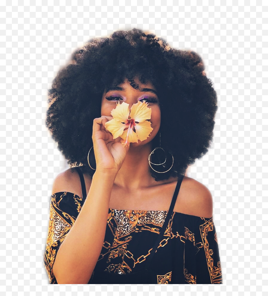 Lady Girl Sticker By Kimmy Bird Tasset - Afro Aesthetic Emoji,Love Your Curls Emoji