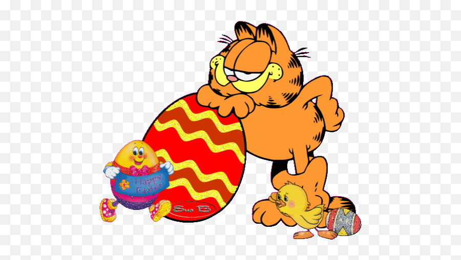 Top Garfield Phone Stickers For Android - Garfield Easter Gif Emoji,Garfield Emojis For Android