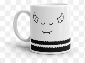 Pebble Faces Mug - Elon Musk If Life Is A Video Game Emoji,Mocking Emoticon Black White