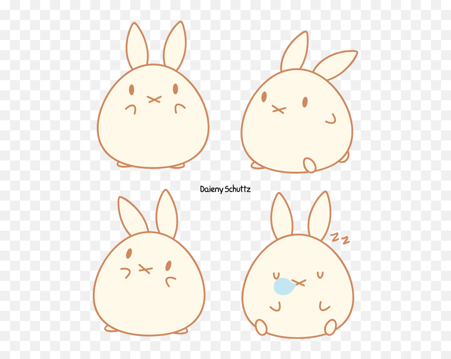 Chibi Clipart Bunny - Cartoon Png Download Full Size Cute Chibi Bunny Emoji,Bunny And Egg Emoji