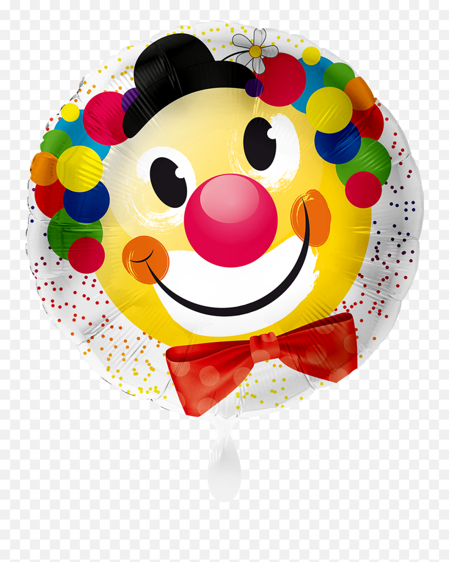 1 Ballon - Fröhlicher Clown Clown Karneval Emoji,Emoticon Hurra