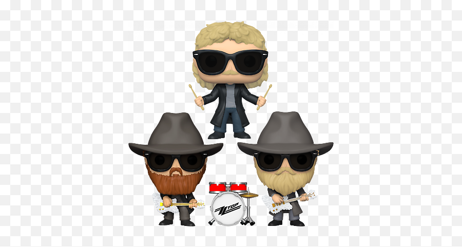 Billy Gibbons Funko Pop Bundle Of 3 Zz Top Dusty Hill And - Funko Pop Frank Beard Emoji,Skechers Girls Emojis