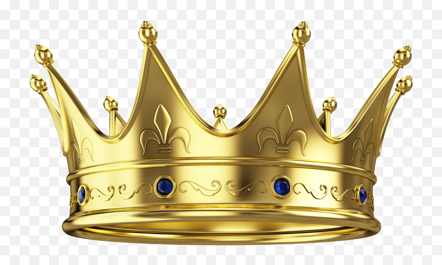 Crown Transparent Background - Gold Crown Emoji,Emoji Crown With Clear Background