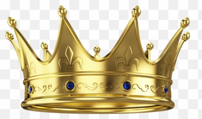 Crown Transparent Background - Gold Crown Emoji,Emoji Crown With Clear Background