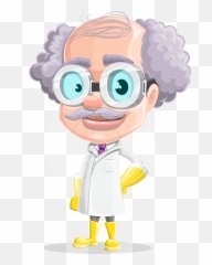 Professor Cartoon Character Earl Crazy - Curls Graphicmama Emoji,Crazy Planetary Emotions