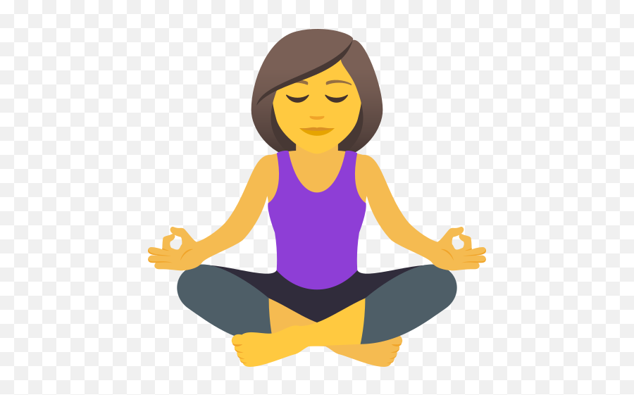 Emoji Woman In Lotus Position - Meditation Emoji Woman,Cartwheel Emoji
