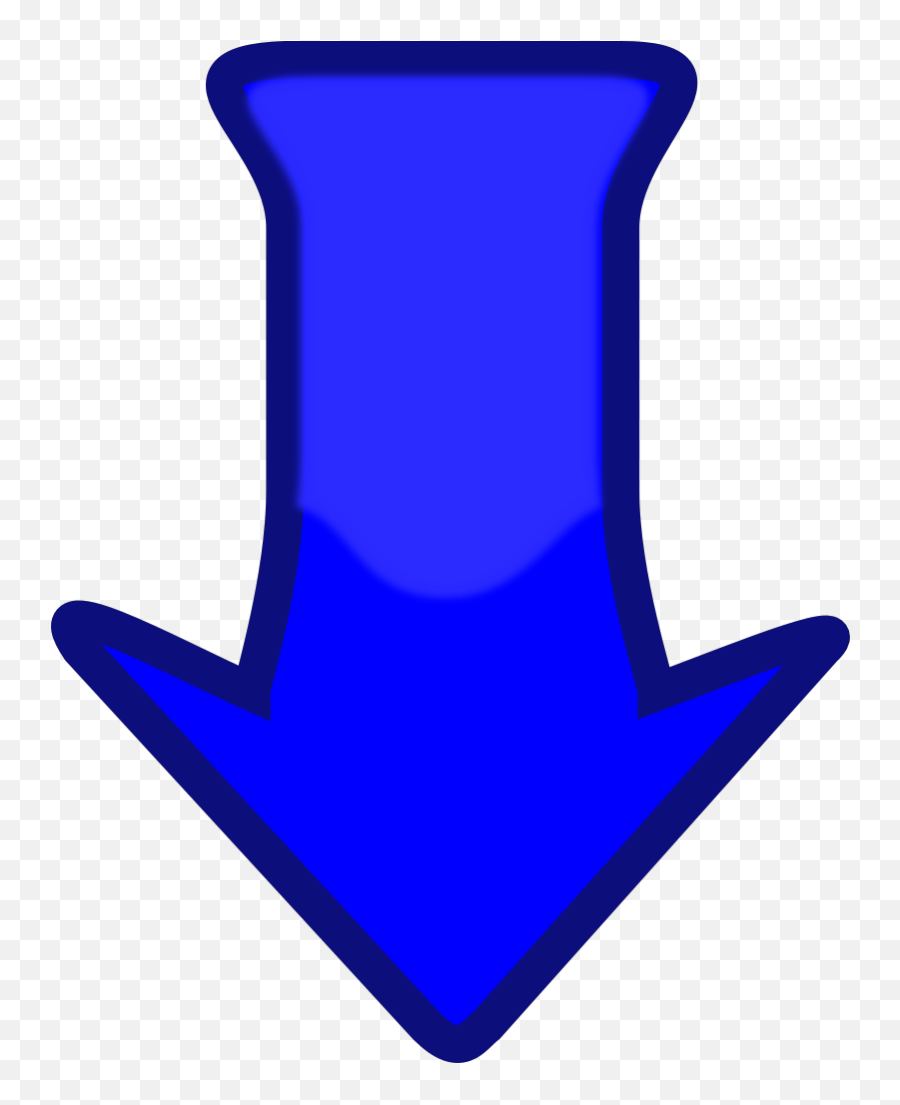 Blue Down Arrow Png Svg Clip Art For Web - Download Clip Emoji,Atm Emoji + Pin Emoji =