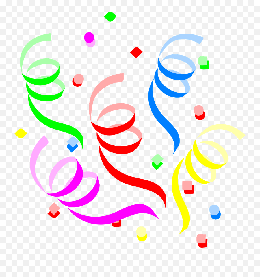 Streamers Png - Party Decoration Streamers Confetti Streamers Clipart Emoji,Emoji Party Decor