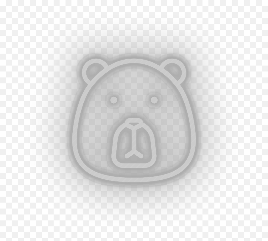 Bear Neon Sign - Animals Led Neon Decor Illumistation Emoji,Polar Bear Emoji