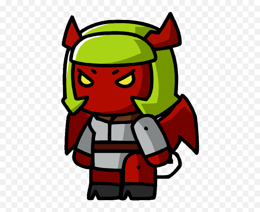 Demon Clipart Female Devil Demon - Transparent Png Scribblenauts Unlimited Scribblenauts Character Png Download Emoji,Sexy Devil Emoji