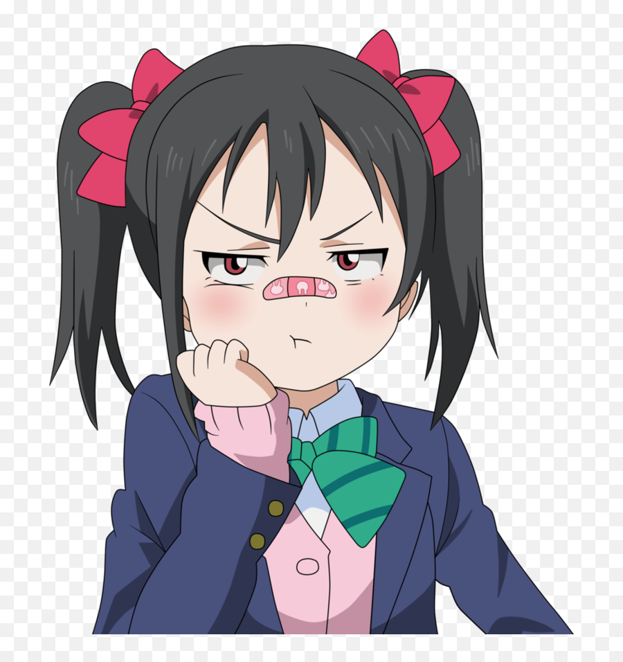 Lovelive Nico Anime Animegirl Manga - Nico Yazawa Hair Png Emoji,Angry Anime Emoji