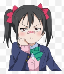 Lovelive Nico Anime Animegirl Manga - Nico Yazawa Hair Png Emoji,Angry Anime Emoji