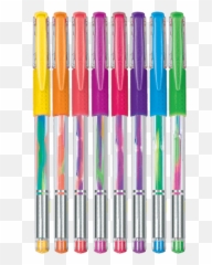 Scribble Stuff Rainbow Swirl Gel Pens - Girly Emoji,Kaoiro Emoticon Stamp