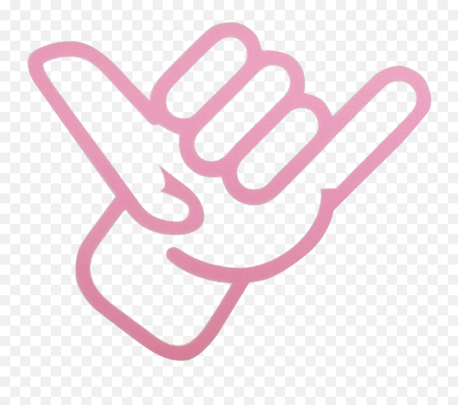 Shaka Hand Transfer Decal Clipart - Sign Language Emoji,Jeep Wave Emoji