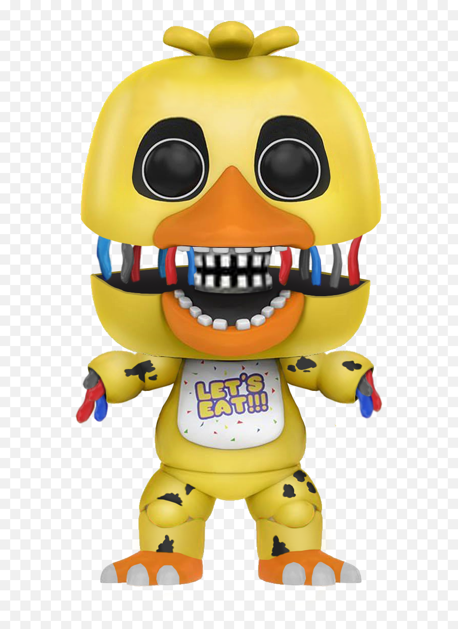 Edit Withered Chica Pop Fivenightsatfreddys - Fnaf Funko Pop Chica Emoji,Edit Emoticon