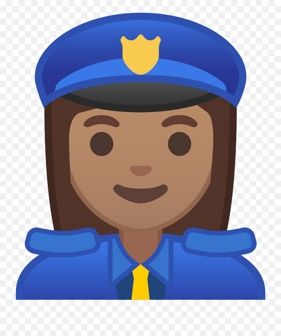 Medium Skin Tone Emoji - Emoji Policier,Police Officer Emoji