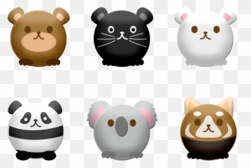 Free Panda Bear Illustrations - Imagenes Kawaii De Animales Emoji,Mouse Bunny Bear Emoji