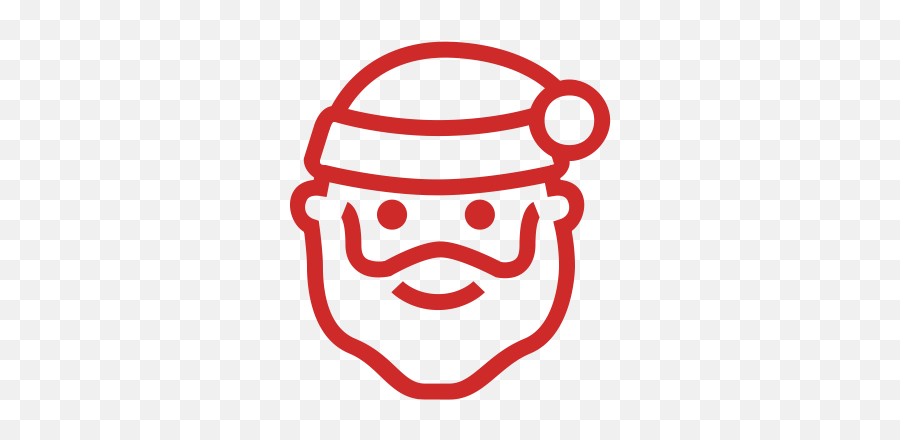 Christmas Santa Weihnachten - Weihnachtsmann Emoji Schwarz Weiß,Emoticon Glocke