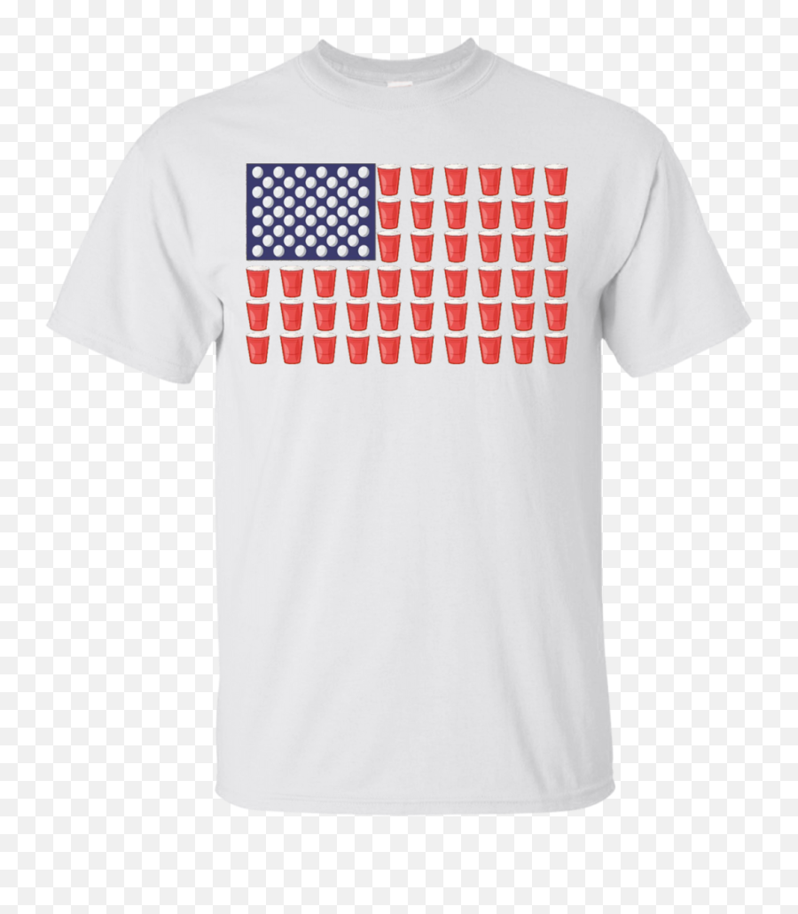 Beer Pong Red Solo Cup American Flag - American Flag Beer Shirt Design Emoji,Solo Cup Emoticon