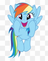 Excited Clipart Remark Excited Remark Transparent Free For - My Little Pony Happy Rainbow Dash Emoji,Mlp Excited Emoticon