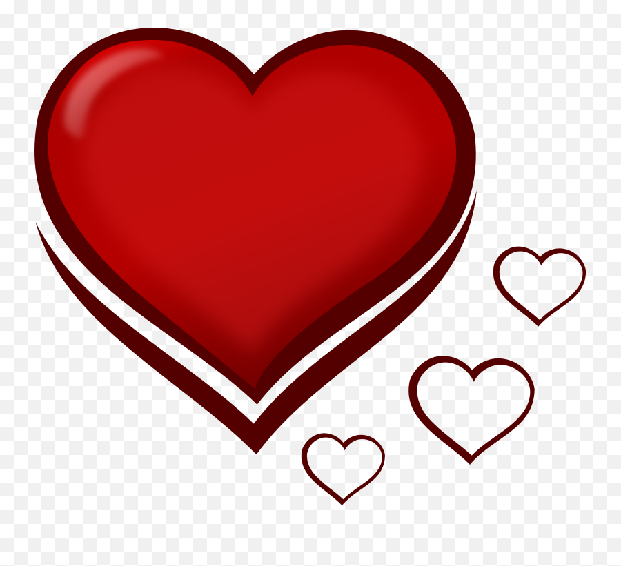 Red Clipart Two Heart Red Two Heart Transparent Free For - Small Hearts Drawing Easy Emoji,Two Heart Emoji