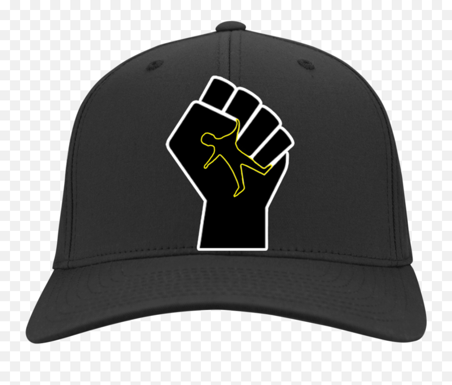 Not One More Wasted Soul - Black Lives Matter Flex Fit Twill Baseball Hat Yellow Emoji,Fist Emoji Pride