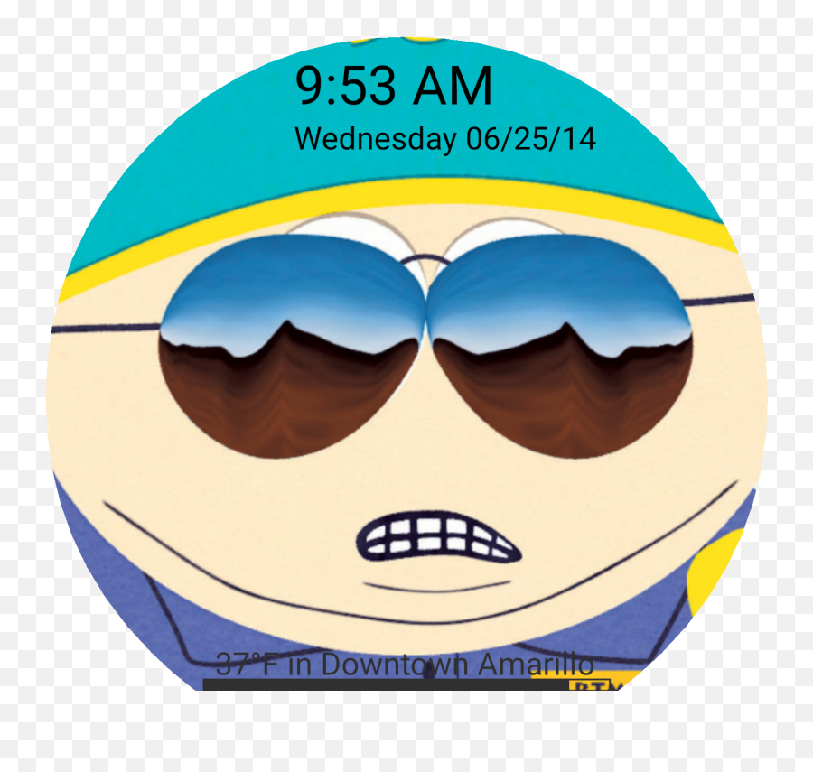 Southpark Cartman Cop Watch Face - Eric Cartman Emoji,Square And Compass Emoji