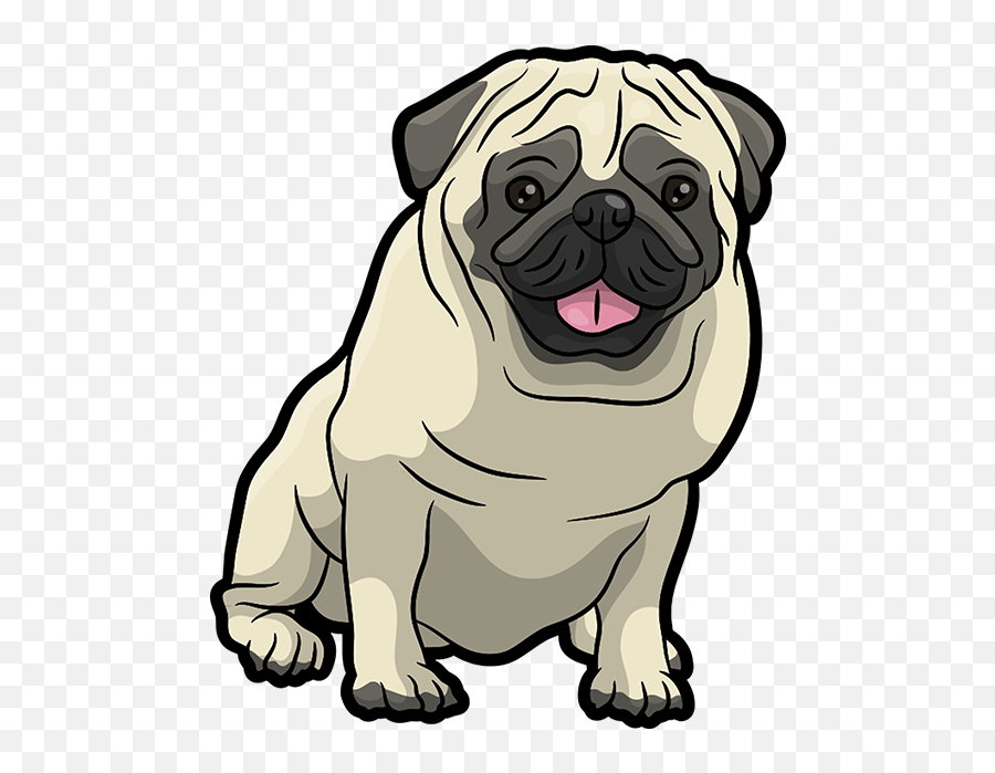 Ipugmoji - Pug Dog Clip Art Emoji,Pug Emoticons For Iphone