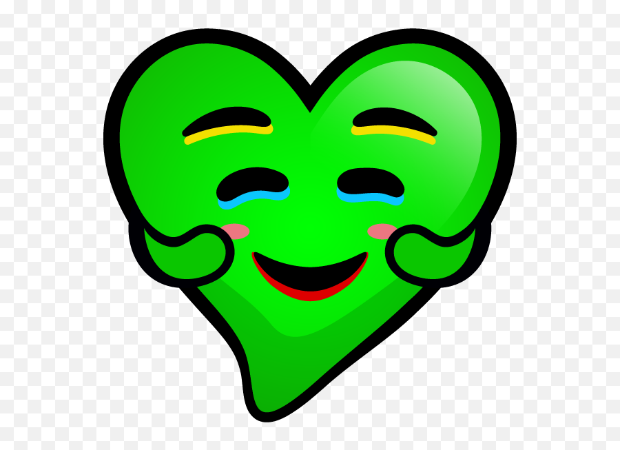 Green Hearts Stickers By Lic Newtime - Happy Emoji,Green Heart Yellow Heart Purple Heart Emoji