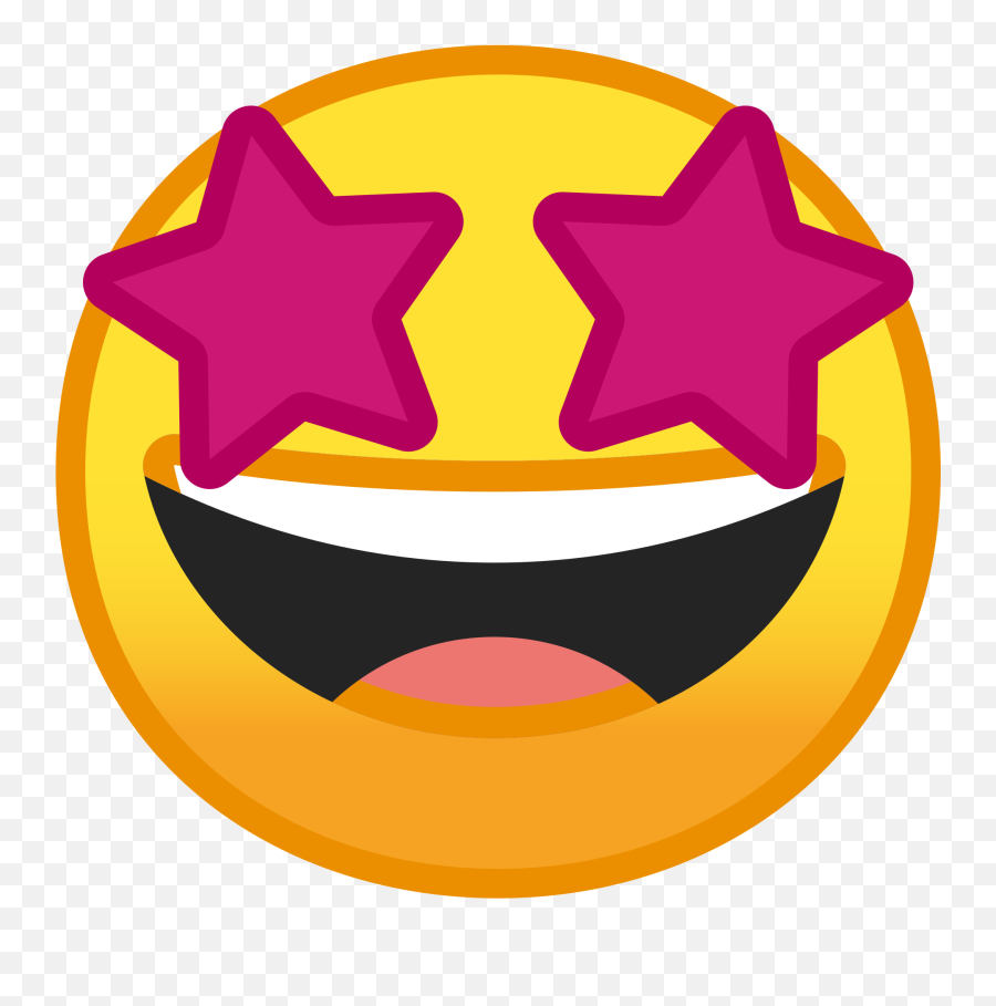 Android O Beta Emojis Transparent Png - Emoji Star Eyes Gif,O? Emoticon